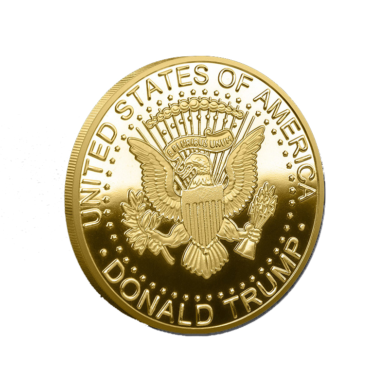 Moneta commemorativa Trump 2024 Il Tour Salva l'America Ancora Distintivo in metallo Oro Argento