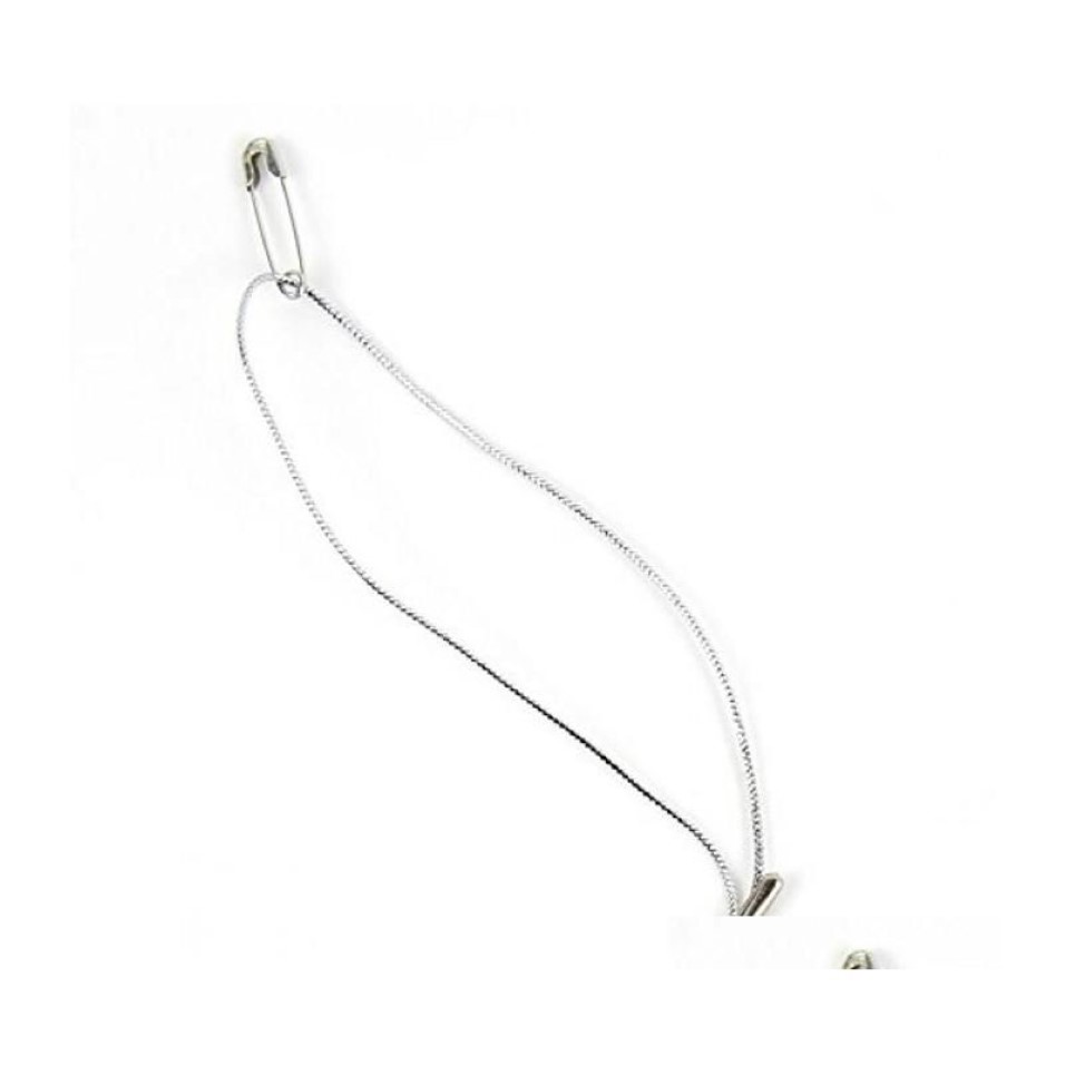 Elegant Hang Tag Fasteners - Pack Of 960 Silver Strings Silver Safety Pin And Barb For Easy Attachment U217T Dlisx339b