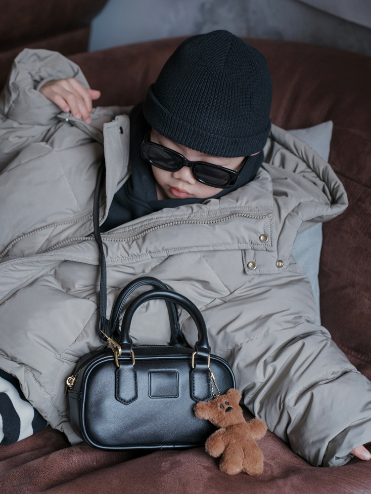 Stilista di moda bambini Ragazze Arcadie Borse da bowling Bambino Borse a tracolla di lusso di alta qualità Borsa a tracolla in pelle PU bambini Borsa a tracolla casual Hobo da donna