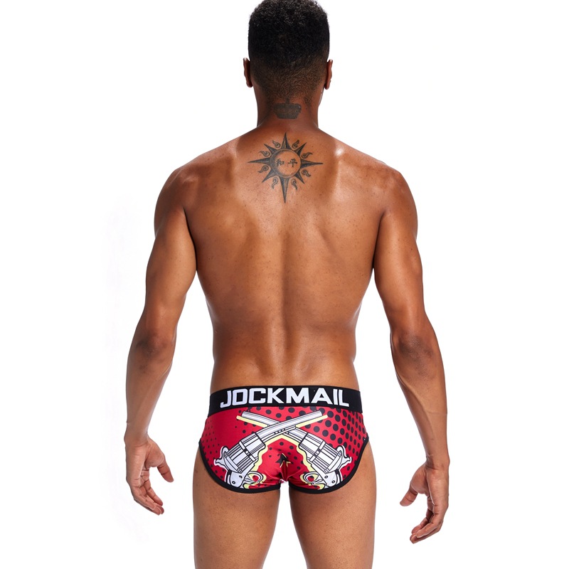 Jockmail Mens Sexy Underwear Men Briefs Underwear Mens Panties Print JM336