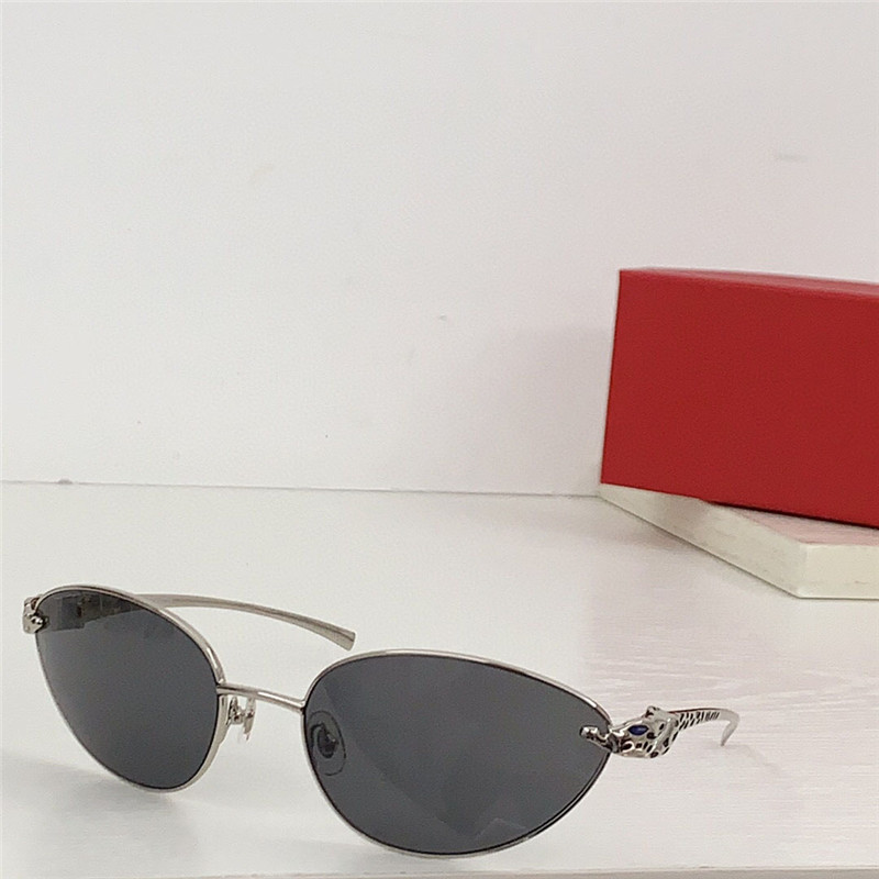 Nouveau design de mode petites lunettes de soleil œil de chat 0380 monture en métal style simple et populaire lunettes de protection UV400 extérieures polyvalentes