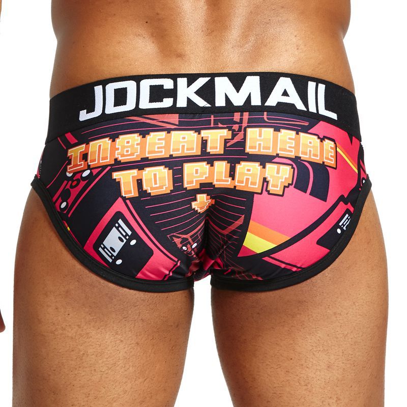 JOCKMAIL slip da uomo biancheria intima sexy in cotone a righe moda sospensorio mutandine intimo JM333