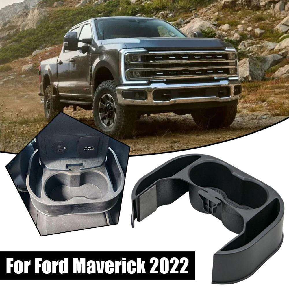 Upgrade For FORD Maverick 2022 TPE Center Console Coin Holder Box Storage Partition Interior Cup Rear Tray Accessory Key Upgrade