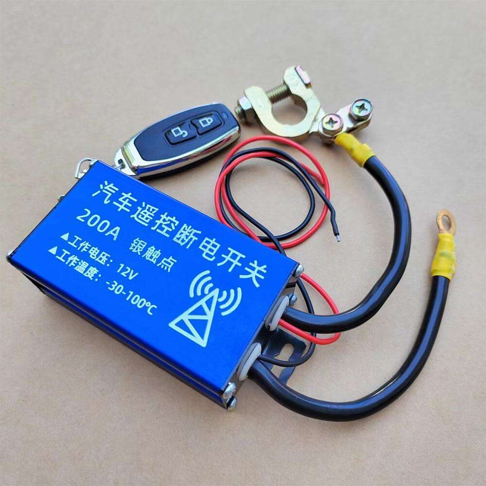 New Car Battery Disconnect Switch System Remote Control Power Cut-Off Leakage Proof Isolator 12V Vehicle New