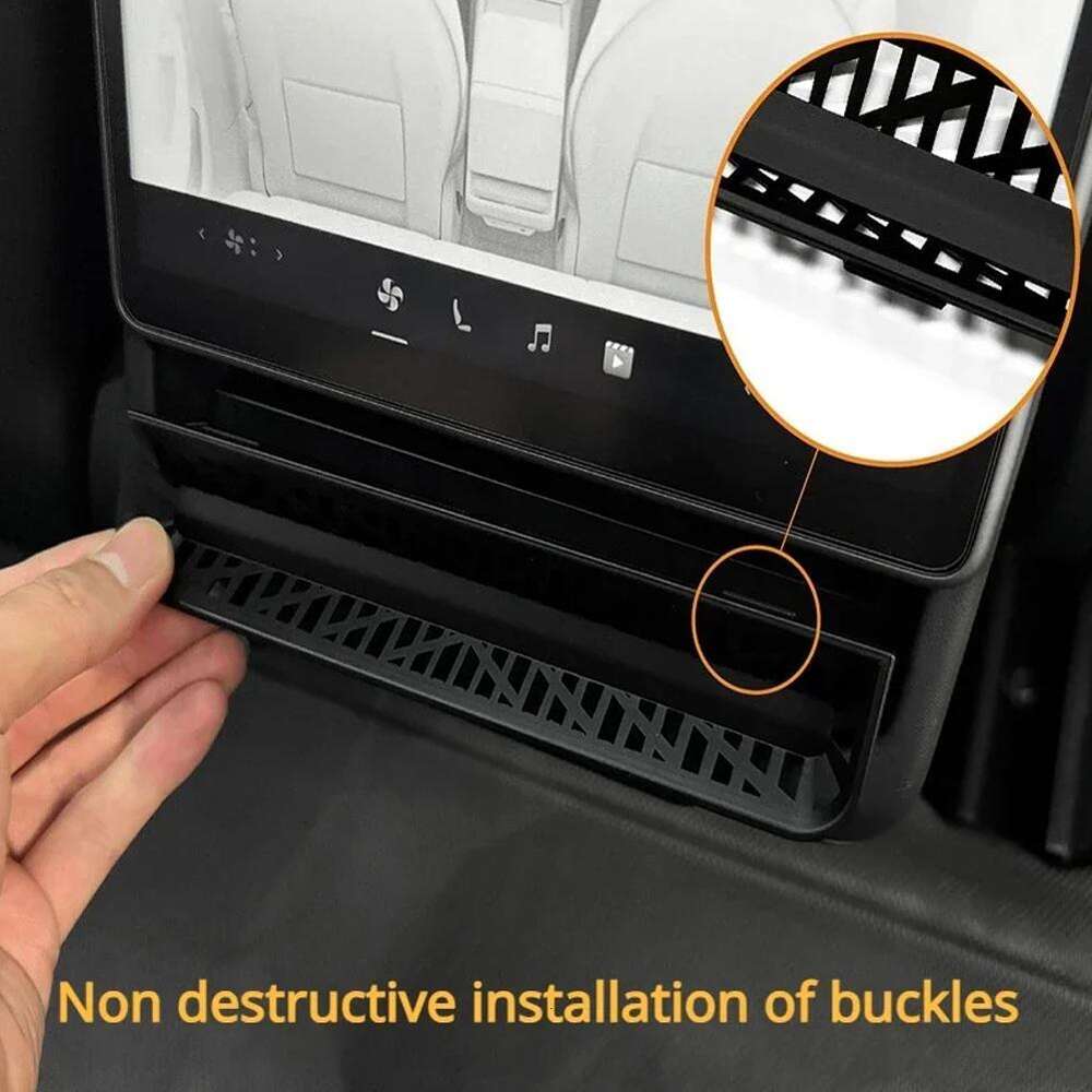 New Rear Air Vent Cover For Tesla Model 3 Highland 2024 Armrest Box Back Conditioner Outlet Protector Car Interior Accessory New