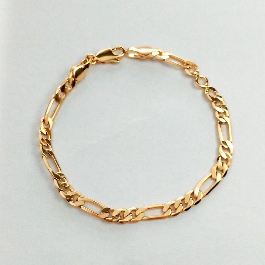 Link chain 16cm ouro bebê pulseiras link crianças pulseira bebe criança presente criança jóias pulseras bracciali braçadeira braclet b0810259e