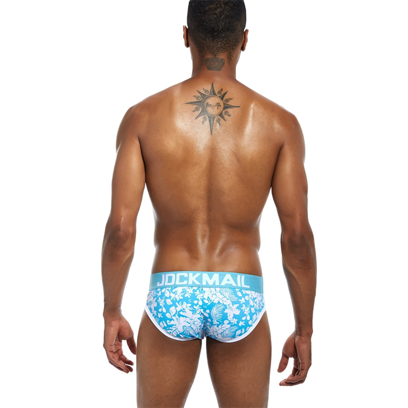 JOCKMAIL Brand Breathable Briefs Cotton Men Underwear Underpants Printed Shorts JM323