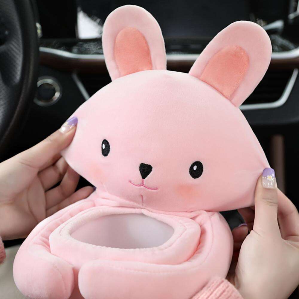 Upgrade Stuks Leuke Cartoon Dieren Tissue Box 2 In 1 Vuilnisbak Zetel Creatieve Multifunctionele Auto-interieur Accessoires Upgrade