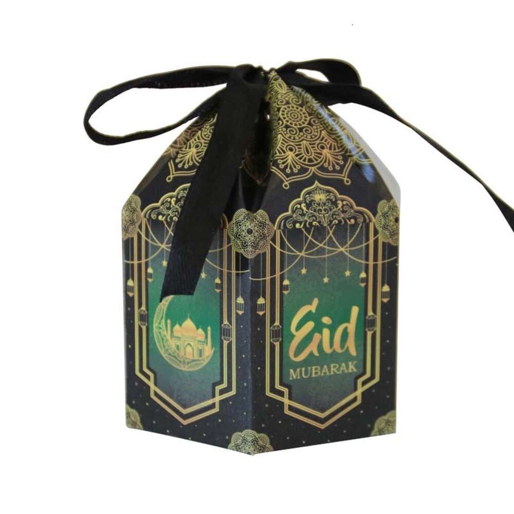 NOWOŚĆ 10/Al-Fitr Mubarak Candy Gift Ramadan Moon Mosque Opakowanie Muz klęską Islamskie Party Party