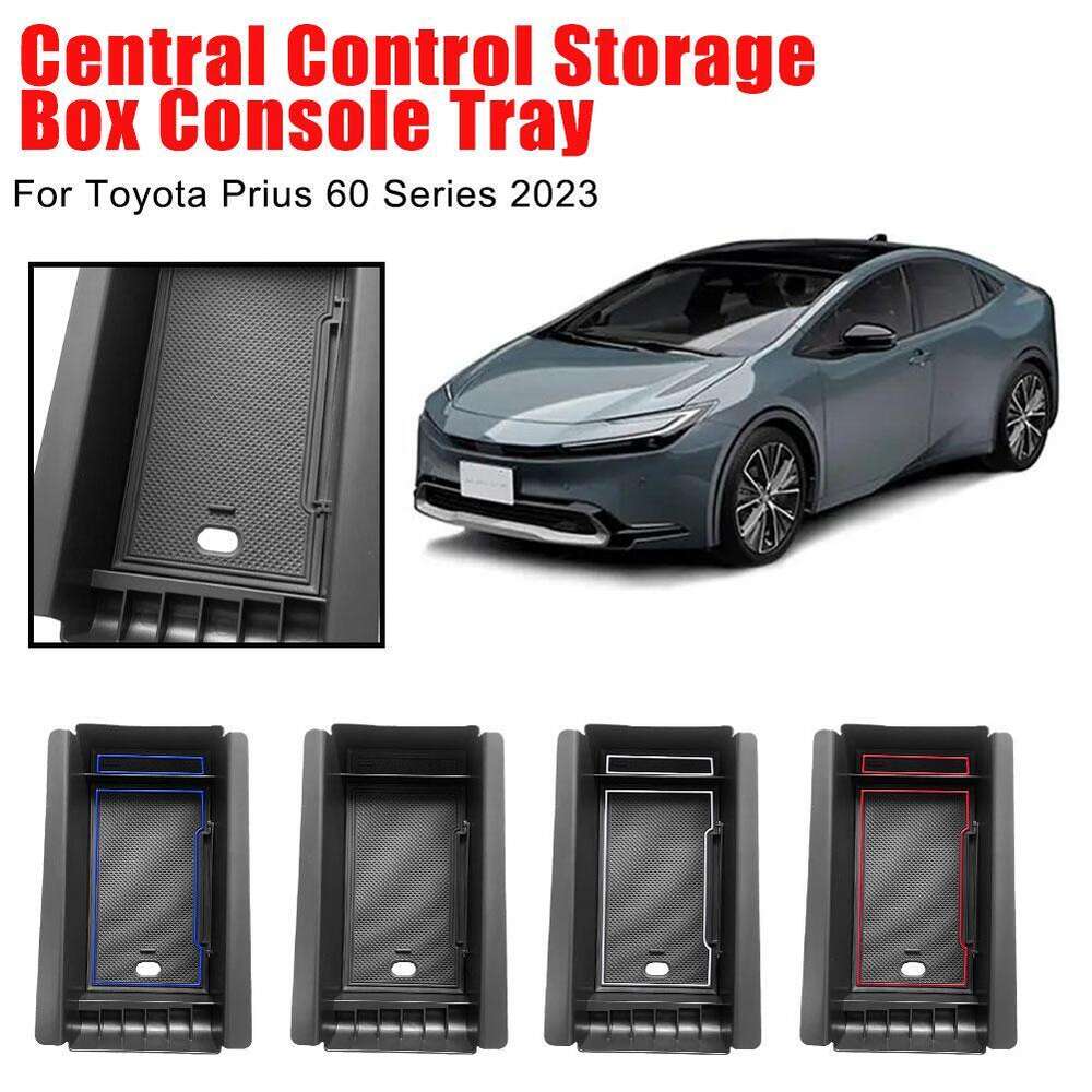 Ny Central Control Storage för Toyota Prius 60 Series 2023 ARMREST BOX Center Console Organizer Tray Accessories