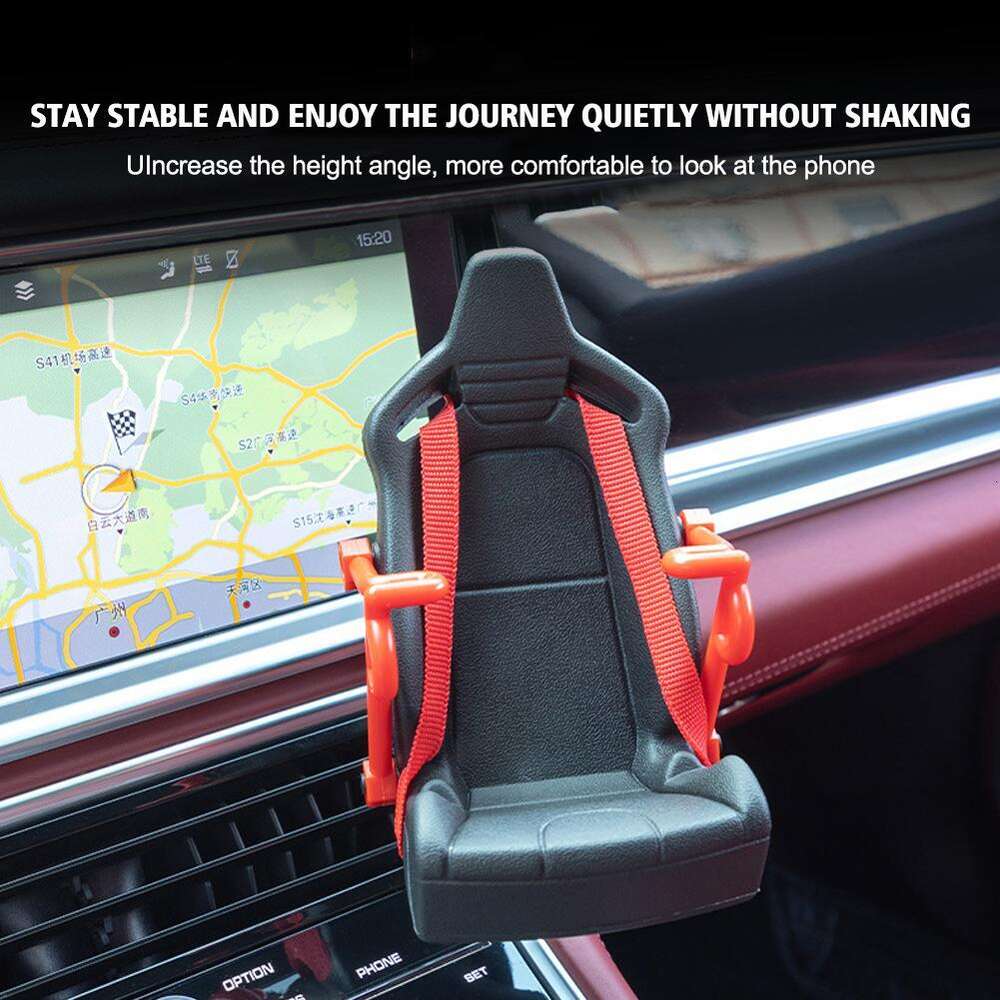Racing Seat Shape Holder Ondersteuning Auto Decoratie Miniatuur Model Mobiele standaard voor alle smartphones