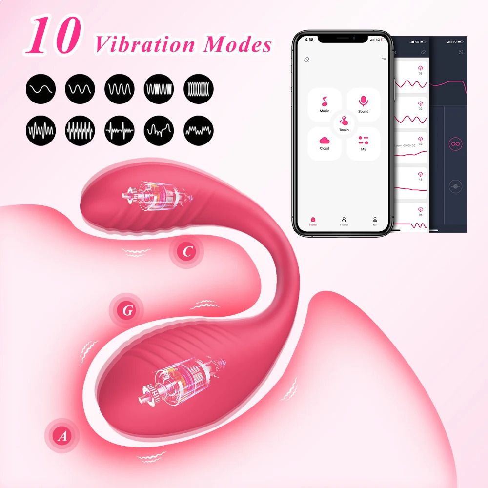 Sex Toys App Vibrator Bluetooth Dildo Female For Women Wireless Remote Control Vibrators Wear Vibration Love Egg Toy Par 240227