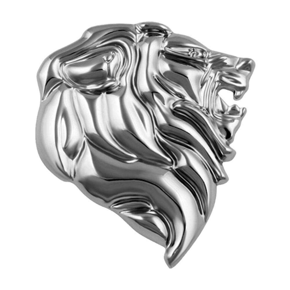 Neue 3D Auto Abzeichen Lion Kopf Aufkleber Emblem Metall Scratch Dekoration Seite Aufkleber Personalisierte Dekorative Stick B7b9