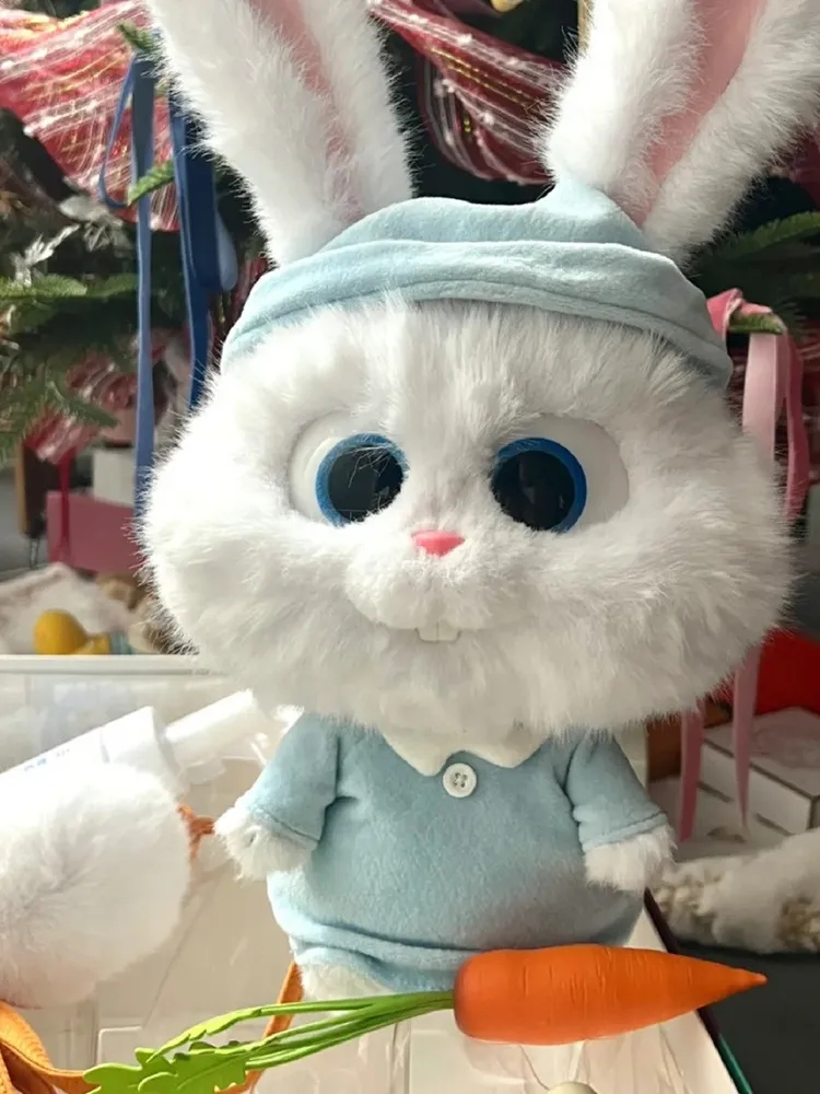 2024 Peluche di coniglio simpatico cartone animato di Pasqua lenire e accompagnare bamboline di coniglio bianco, cuscini ragazze, regali di compleanno, commercio all'ingrosso in fabbrica, in magazzino