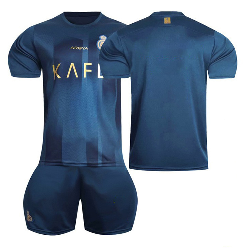 2324 Riyadh Victory Voetbaluniform nr. 7 Cristiano Ronaldo-shirt 10 Manen pakken voor volwassen kinderen, heren en dames