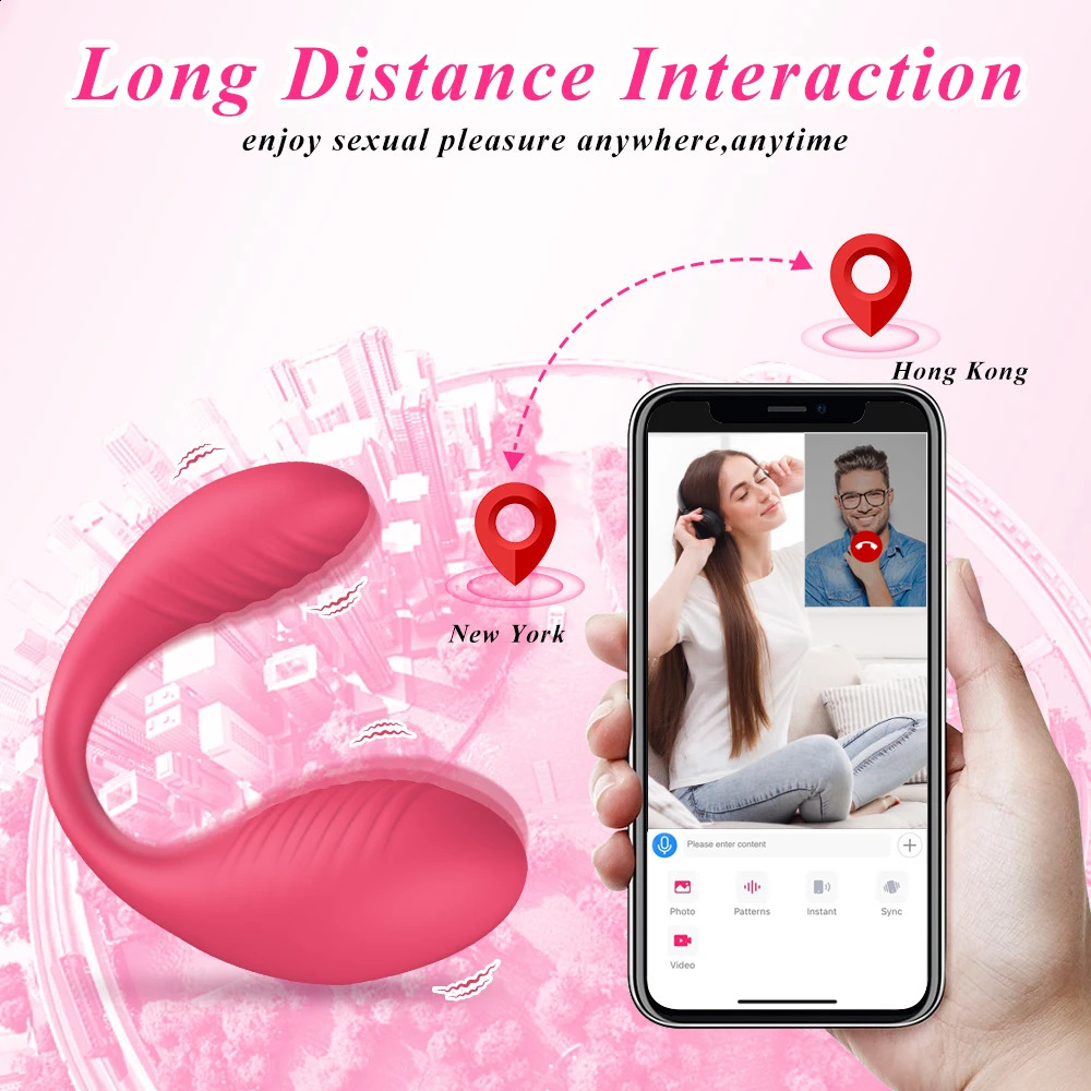 Juguetes sexuales APP Vibrador Bluetooth Consolador Femenino para Mujeres Vibradores de Control Remoto Inalámbrico Desgaste Vibrante Amor Huevo Juguete Pareja 240227