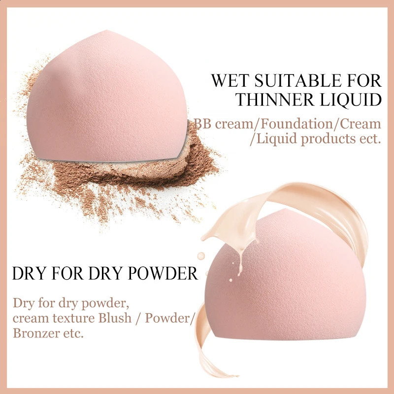 Soft Darling Peach Blender Steamed Bread Beauty Makeup Egg Powder Puff Make Up Sponge Beauty Tools Gifts No 240301