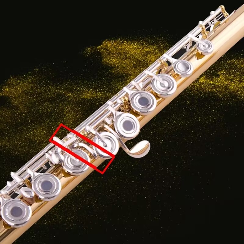 2024 Nuevo 17 teclas Flauta dorada con orificio abierto Llave de cuproníquel profesional externa C Tune Hand B pie Flauta dorada Instrumento musical de alta calidad con estuche