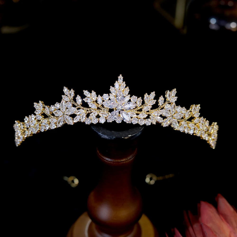 Asnora Fashion Tiaras Crowns Children Girl Show Bridal Prom Bride Bridesmaid Gift Wedding Party Jewelry Hair Accessories 240226