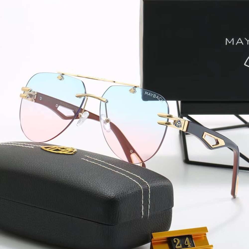 Maybachs Lunettes Lunettes de soleil design Maybachs Mode Commerce extérieur Mêmes lunettes de soleil à double faisceau Lunettes populaires Lunettes de soleil pour hommes Lunettes de soleil tendance 3859