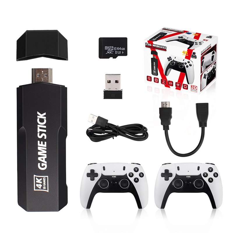 GD10 PRO Video Game Stick Console 2.4G Doppio controller wireless Gioco HD TV 4K 64G 37000+ 128G 41000+ 256GB 58000+ Giochi Giochi retrò Maniglia Gamepad