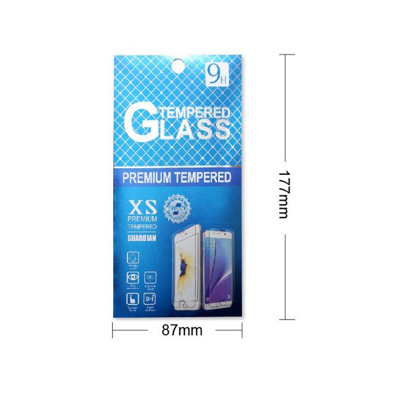 Luksusowy wielki rozmiar Blue Detail Paper Bag na iPhone 11 12 13 14 15 Pro Max Screen Protector Film Pełna okładka Pakiet Pakiet Pakiet Pakiet szklany