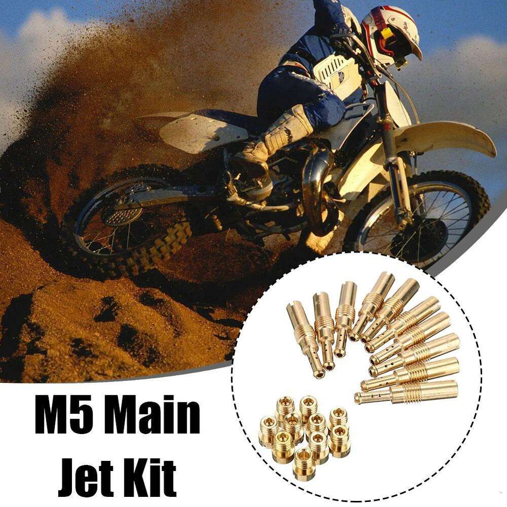 Nytt M5 Main Kit 10st Slow/Pilot Jet för Pwk Keihin Oko CVK NSR KSR PWM Motorcykelförgasare