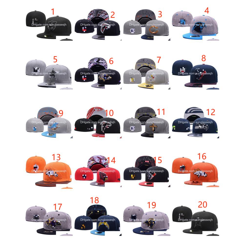 Ball Caps Yaz Tasarımcısı Takılmış Şapkalar Tüm Takım Basketbol Snapbacks Mektup Spor Açık Nakış Pamuk Düz Fl Kapalı Beanies L Dhgmi