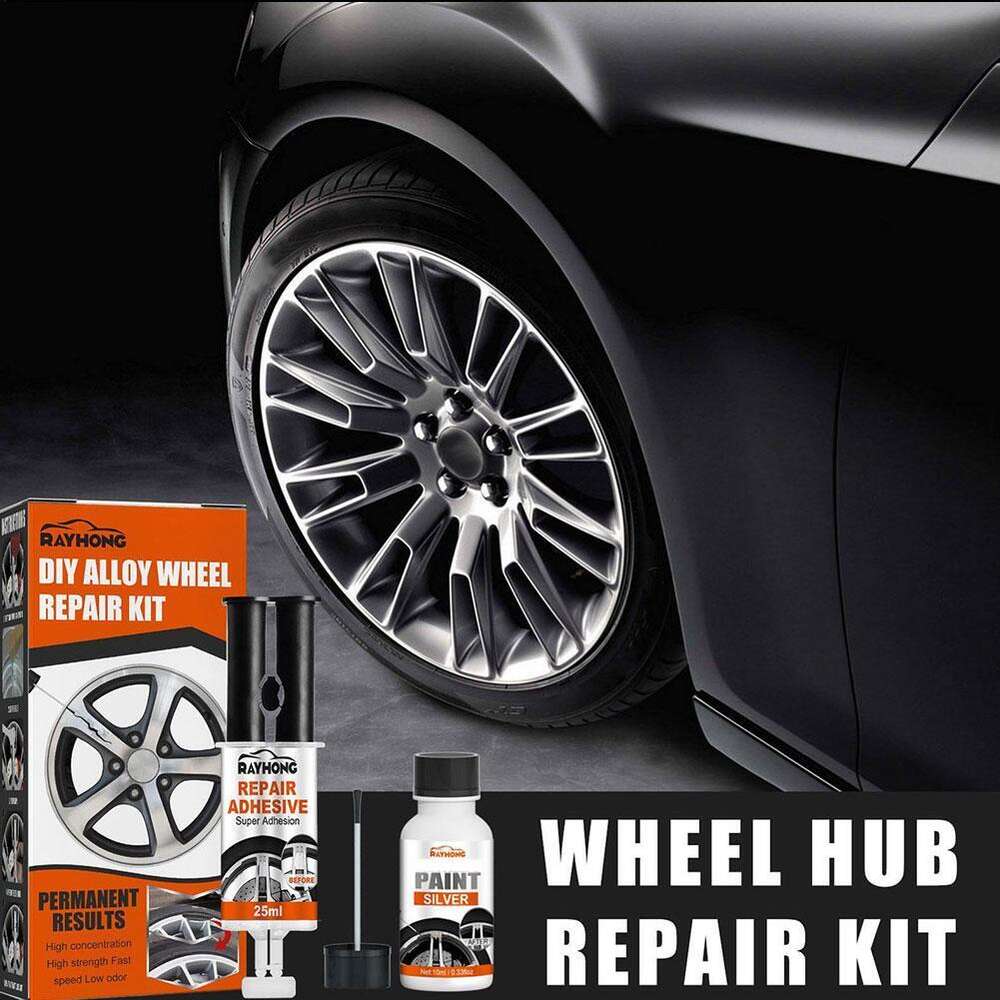 Ny Universal Alloy Wheel Rim Kit för bil fixa snabb auto repor yta reparation färg scratc j4e6