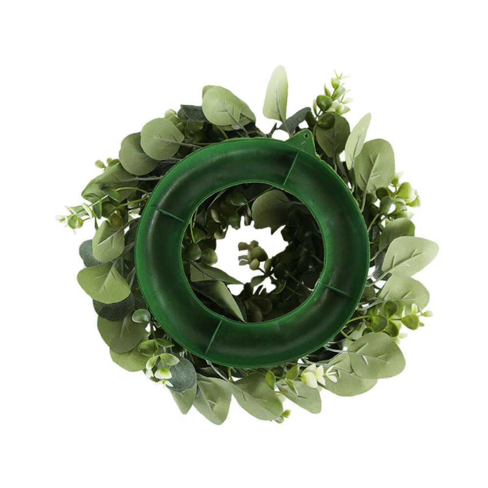 Couronne d'eucalyptus artificielle, 1 ensemble, pour porte d'entrée, porche, ferme, décorations de noël pour Thanksgiving, intérieur et extérieur, nouveauté