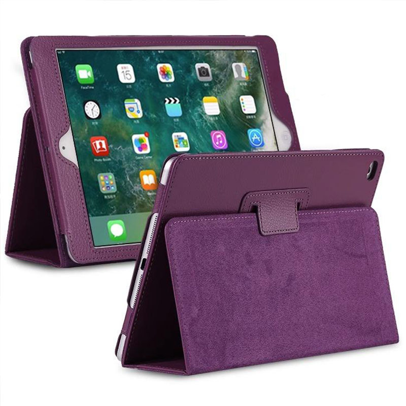 Caseïstische luxe lederen tablet kast slimme flip litchi reliëfkorrelholder houder magnetische folio cover voor Apple iPad Air Mini Pro 1 2 3 4 5 6 7 8 9 10e generatie 12,9 inch