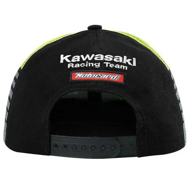 Bollmössor Kawasaki Motorcykel Baseballhatt Kawasaki Justerbar hatt Cotton Dad Hat Mens Outdoor Sports Hat Fashion Sun Hat J240305