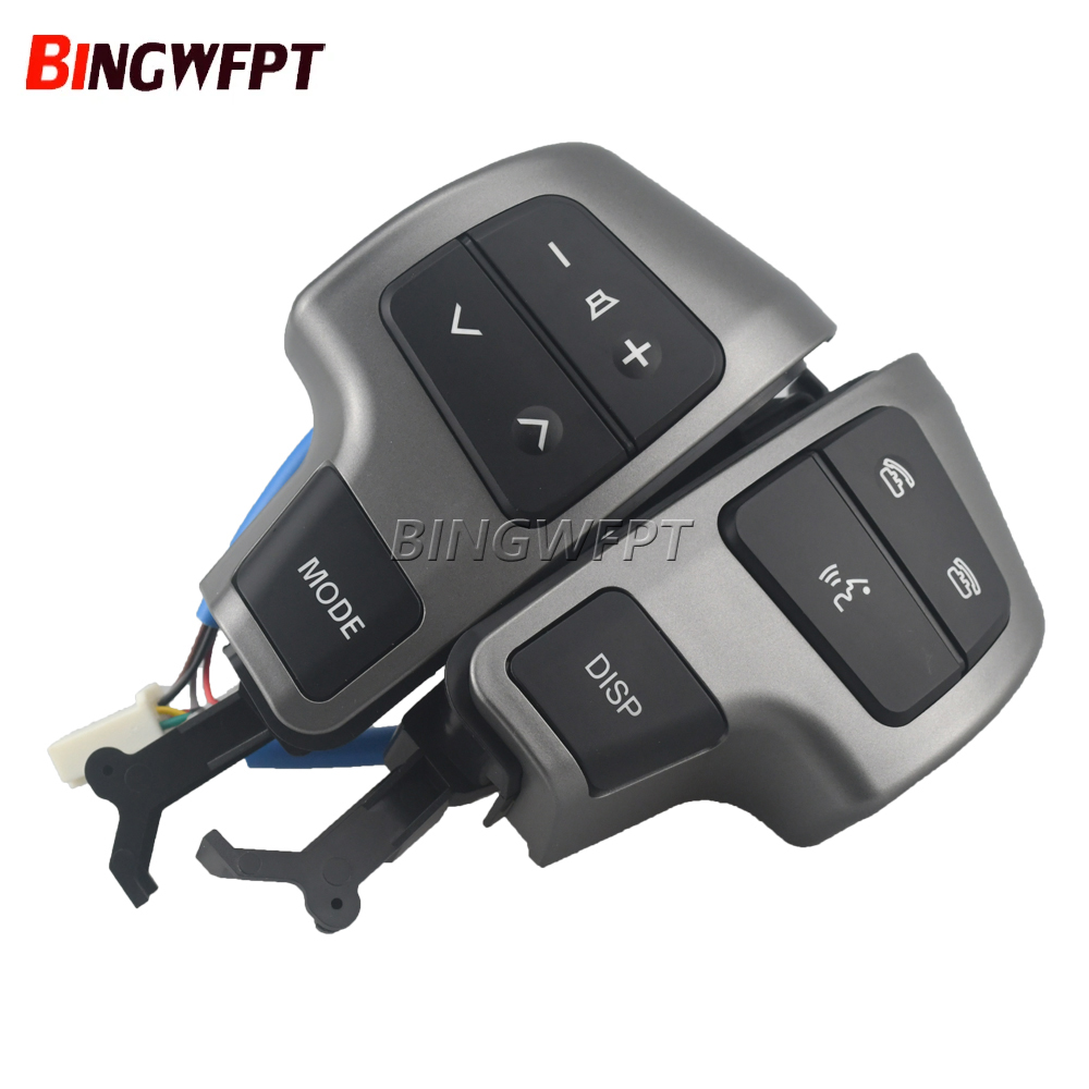 Novos botões de telefone bluetooth para toyota land cruiser 200 2008-2011 interruptor de controle de áudio do volante