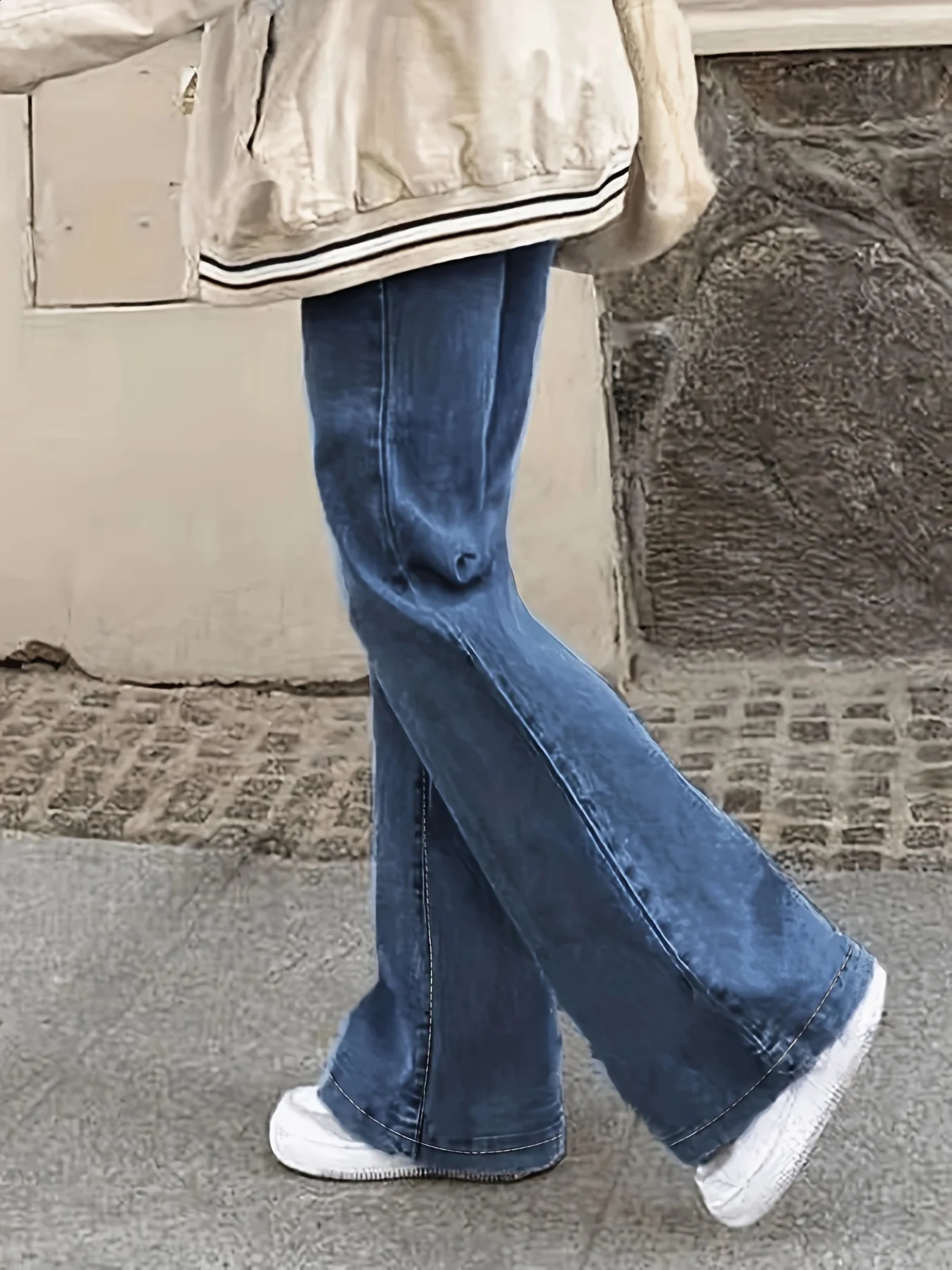Damesblauwe HighStretch skinny jeans met pasvorm, stijlvolle en comfortabele denimbroek wit 240305