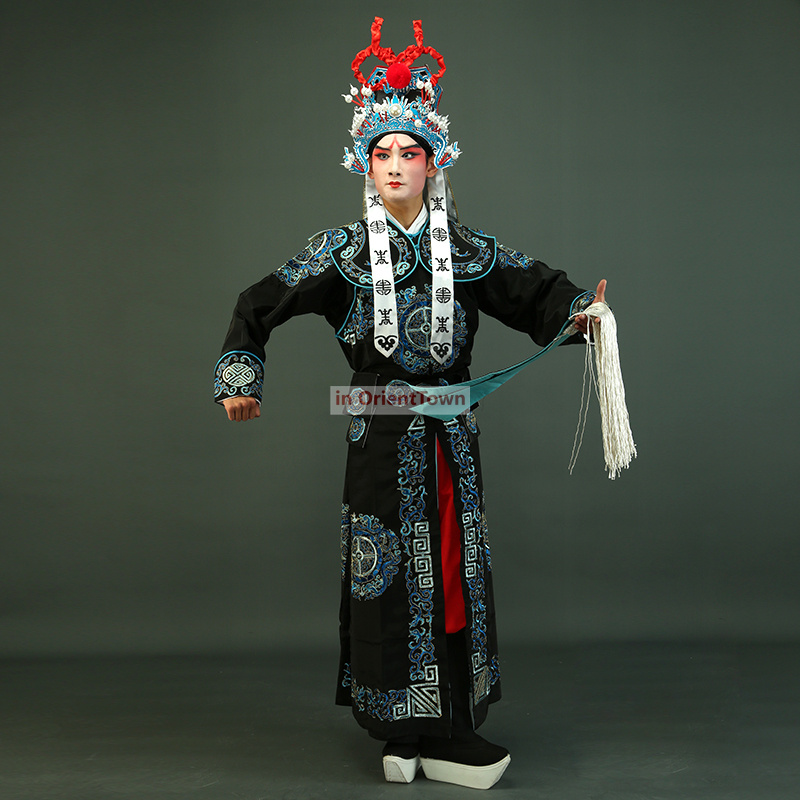Chińskie operowe strzały strzały Peki Peking Opera dramat sztuk walki odzież generałów miecz odzież na scenę