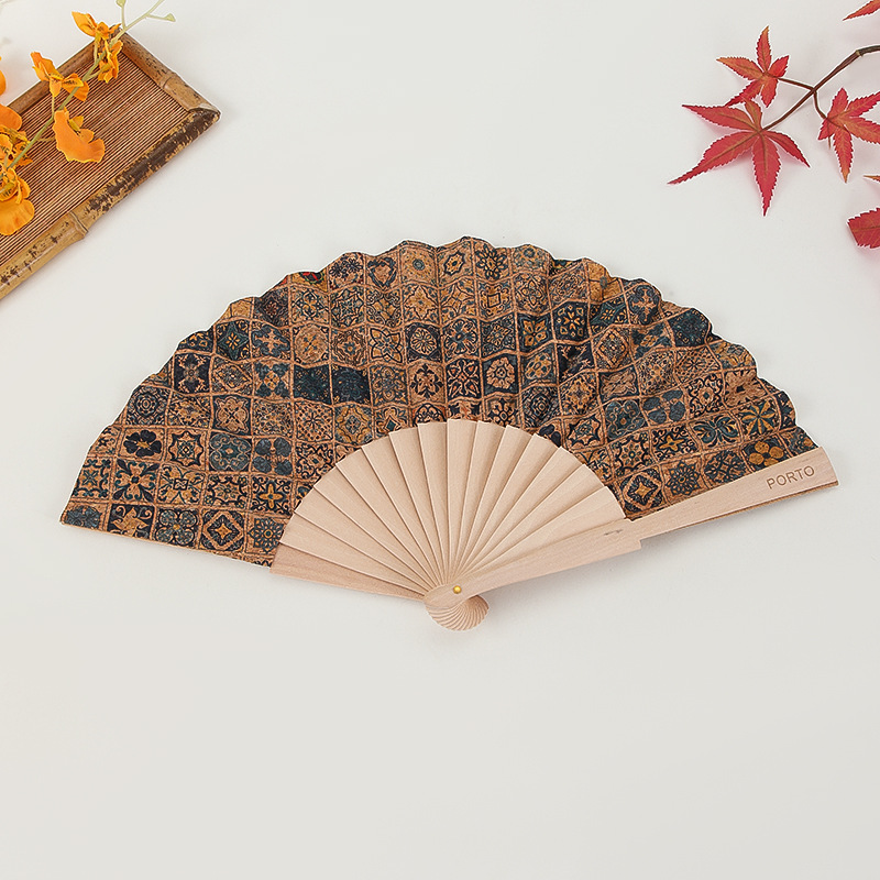 DHLパーティーCORK CORK NATIONAL PRINTING FOLDING FAN HOME WEDDINGアクセサリーミックスカラー