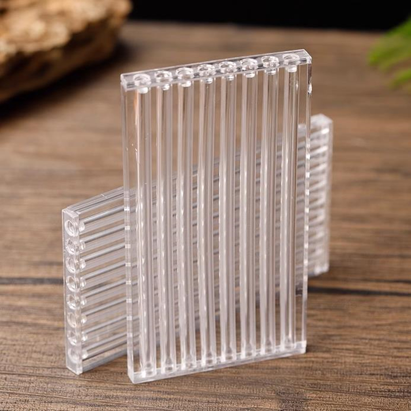 8 Holes Clear Incense Stick Container Acrylic Incense Tube Sample Portable Carrying Pipe Storage Box Organization F202478