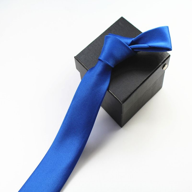 GUSLESON 2020 haute qualité hommes cravate solide plaine 100% soie mince maigre étroit gravata cravate cravates pour hommes formel mariage Party278K