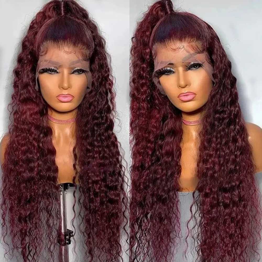 Hair Wigs Orange Hair Kinky Curl Synthetic Wig Deep Wavy Heat Resistant Natural Hairline Lace Front Wigs Cosplay Makeup Use Wig 240306