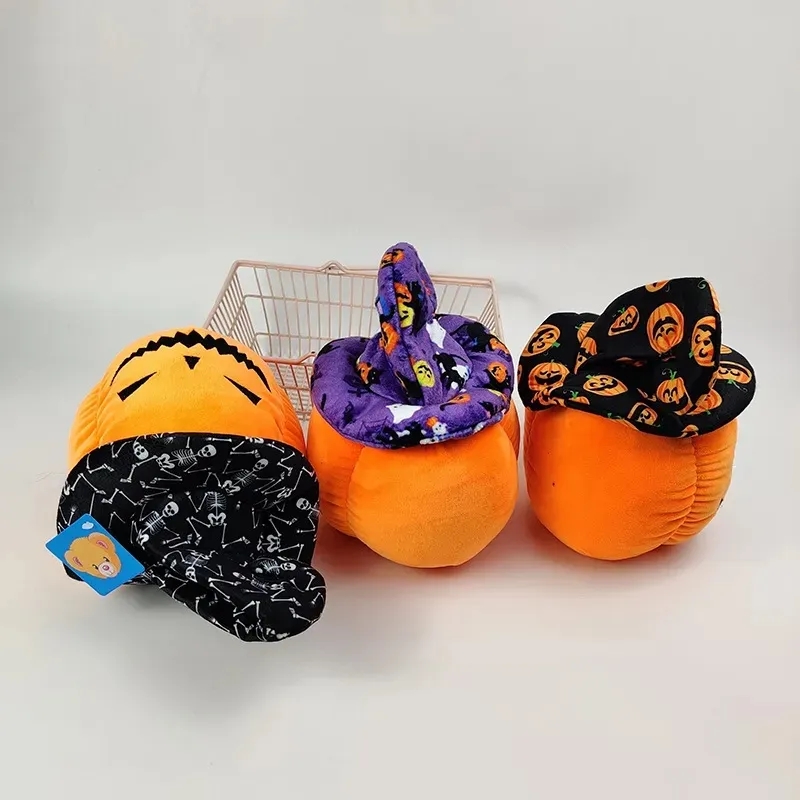 2024 Hurtowa urocza dynia Plush Toys Game's Games's Plackates Placzedami świąteczne prezenty pokój dekoracja pazur nagrody dla dzieci urodziny prezenty Bożego Narodzenia Prezent Halloween