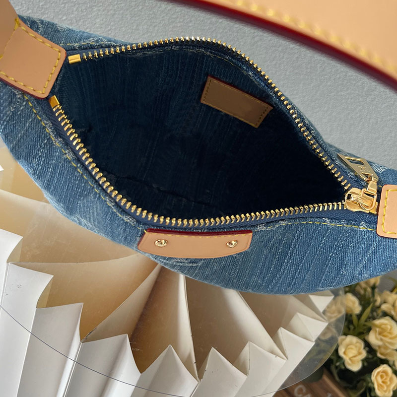 Top Handle Shoulder Bags Denim Canvas Blue Hills Pochette Totes Bag Baguette Purses Designer Woman Handbag Fashion Casual Tote Women Handbags Luxury Underarm Bags