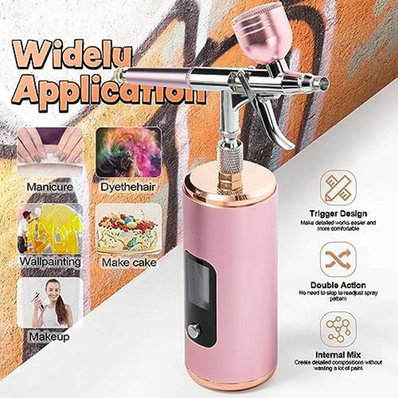 Körperfarbe 46 PSI Airbrush-Set mit Kompressor, geeignet für Modellfarbe, Tattoo, Maniküre, Kosmetik-Set