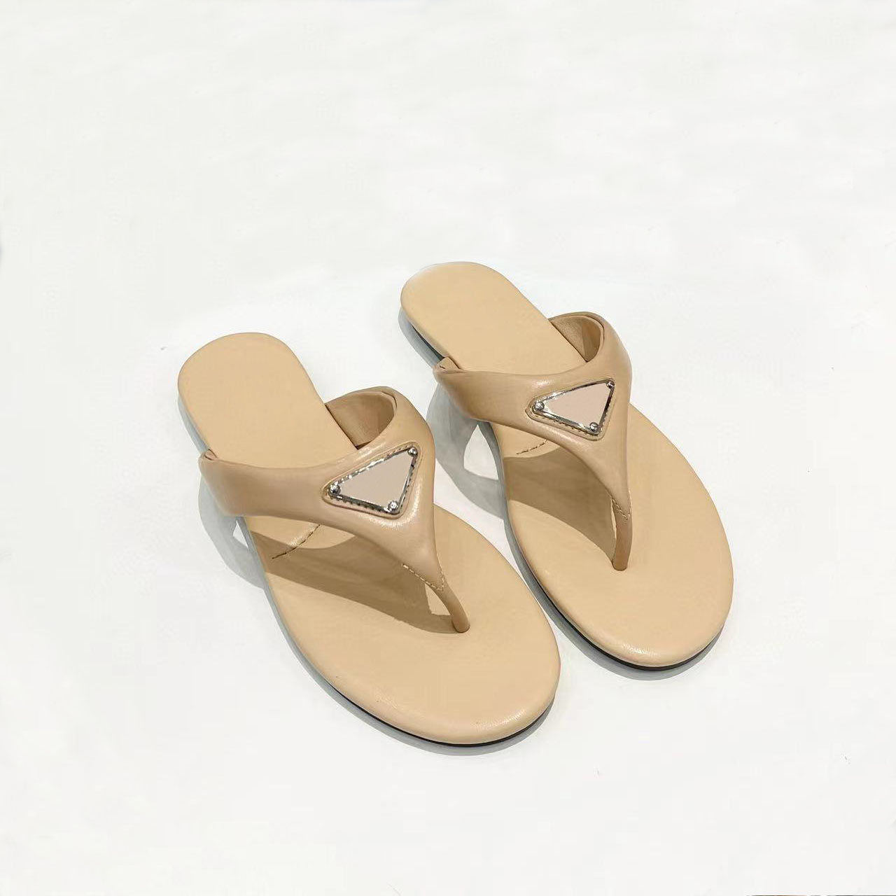 Sandals Sandals Panie oryginalne skórzane kapcie buty sandałowe buty ślubne z pudełkiem rozmiar 35-43