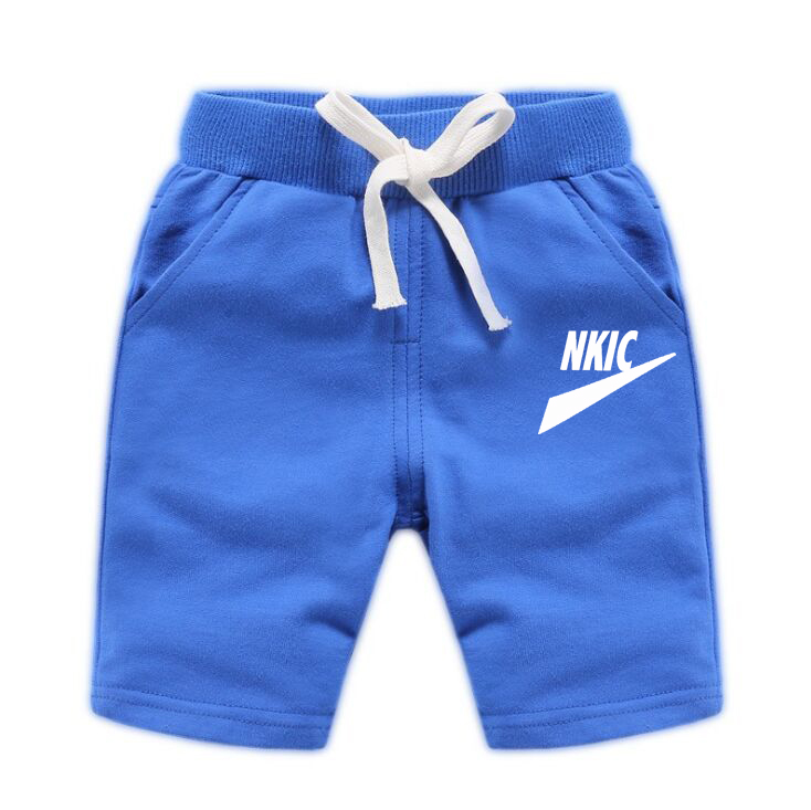 Short d'été décontracté de marque pour garçons de 1 à 13 ans, pantalon court à taille élastique, en coton gris, vêtements de plage doux pour bébés