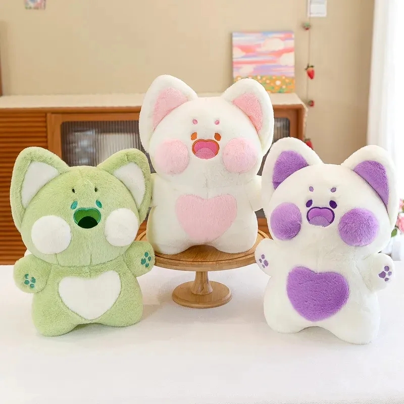 AIXINI – poupées en peluche Dudu Meow Doodle chat chaton Kawaii, jouet Animal pelucheux, cadeau d'anniversaire pour amis, 2024