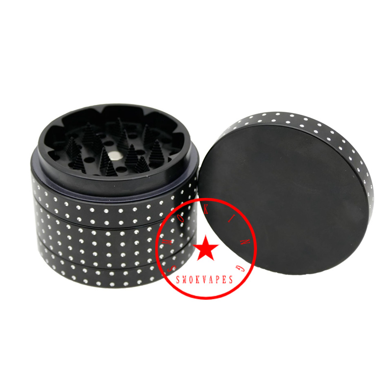 Nieuwste 63MM Roken Kleurrijke Aluminiumlegering Kruid Tabak Grind Spice Miller Grinder Crusher Slijpen Gehakte Hand Muller Uniek Ontwerp Handpipes Tool DHL