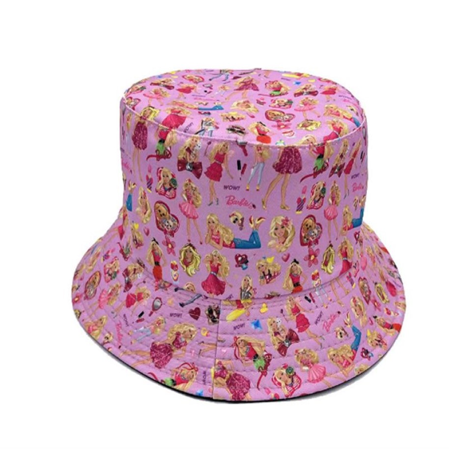 Big Girls Letter Hats Hats Teenagers Kids Barbie Fisherman Hat Summer Children Sungnen Hats Beach Visor Cap Fit 5-16years228q