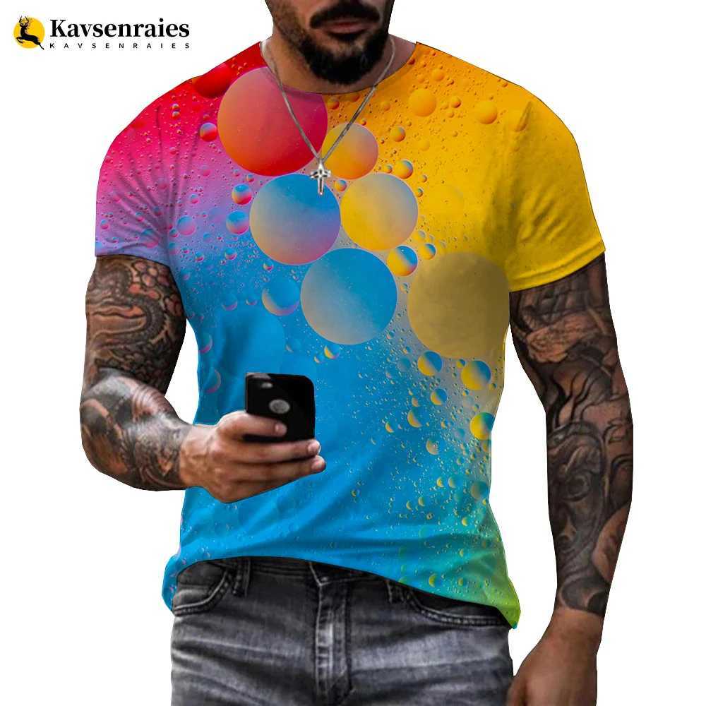 Herr t-shirts högkvalitativ regnbåge färg splatter 3d tryck t-shirt män kvinnor mode casual t shirt street harajuku camiseta hombre cool topsl2402