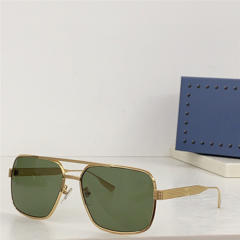 Novo design de moda óculos de sol de formato quadrado 1512S armação de metal estilo simples e popular versátil ao ar livre óculos de proteção UV400