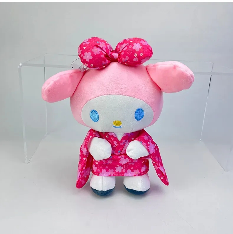 2024 hurtowe anime nowe produkty Kimono Cinnamoroll Melody Plush Toys Children's Games Plagates Company Zajęcia Ozdarnne Ozdoby